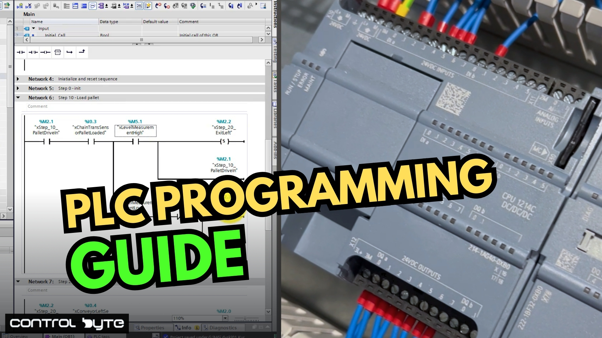 PLC programming - beginners guide - Ladder logic
