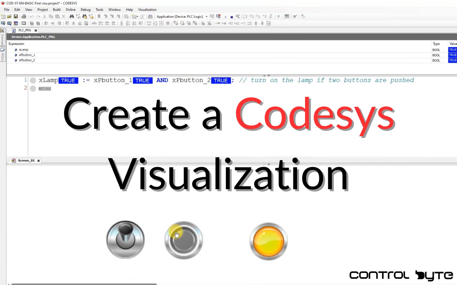 Codesys: How to Create a Codesys Visualization in an Application? - Part #4