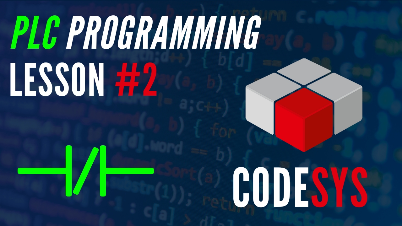 Codesys PLC programming TUTORIAL: Lesson 2 - NO, NC contacts and coils