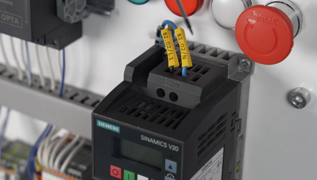 Wire markers for power cables - PA+10 designations in Mark Online