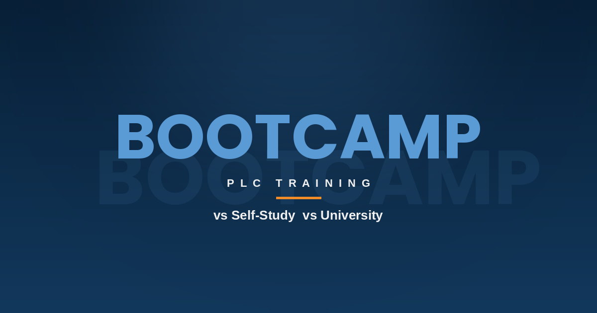 PLC Bootcamp vs Self-Study vs University: 2026 Honest Comparison