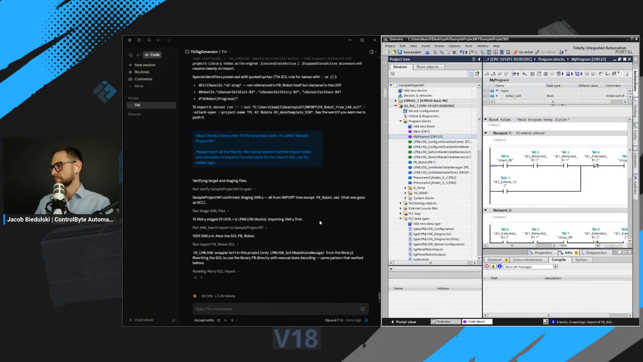 Compiling the project after import