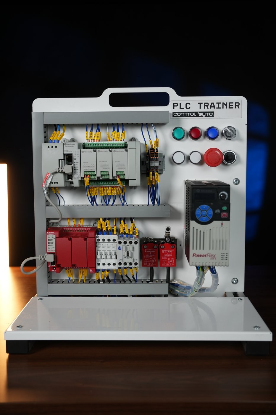 The ControlByte PLC Trainer - a portable Allen-Bradley Micro800 training panel